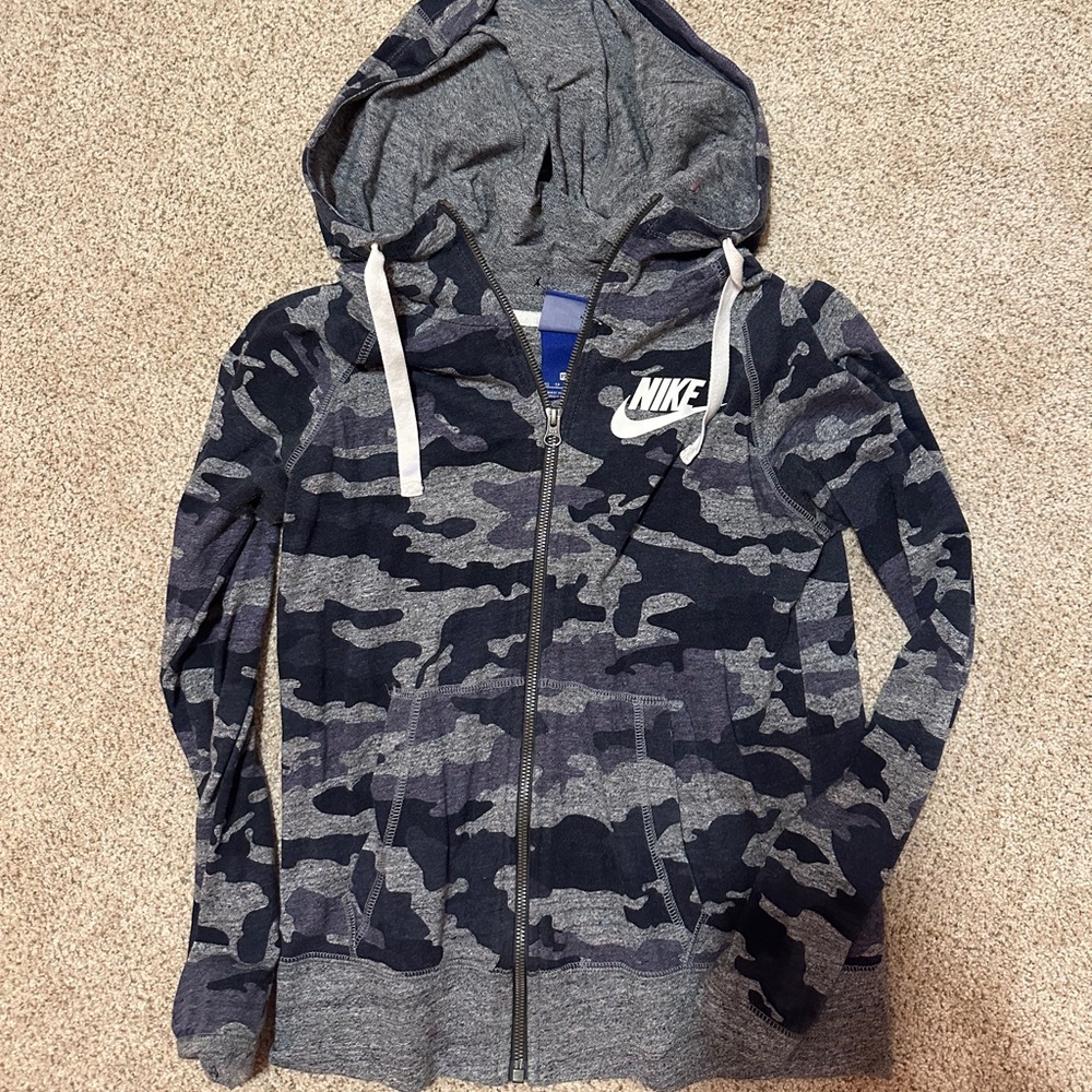 Nike Zip Up Camo Hoodie